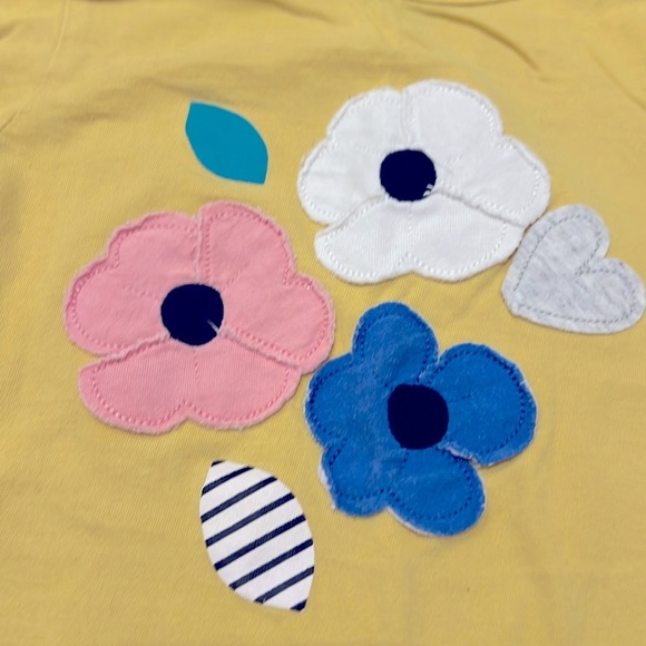 First impressions 100% cotton flower patch Long Sleeve Tee size::4T - Picture 2 of 7